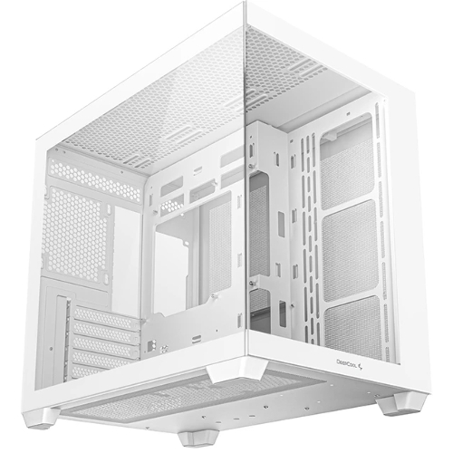 Компьютерный корпус Deepcool CG530 WH белый без БП ATX 2x120мм 2x140мм 2xUSB2.0 1xUSB3.0 audio bott PSU