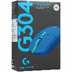 Мышь беспроводная Logitech G304 Lightspeed синий, 12000 dpi, радиоканал, USB, кнопки - 6