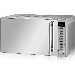 Микроволновая печь BBK 20MWG-733T/BS-M серебристый, 20 л, 700 Вт, переключатели - тактовый механизм, кнопки