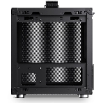 Компьютерный корпус JONSBO C6-ITX Black ITX без БП, боковая панель из закаленного стекла, mini-ITX, черный