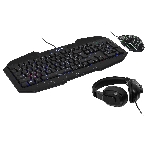 Комплект клавиатура+мышь Oklick HS-HKM100G проводной, USB, 2400 DPI, чёрный