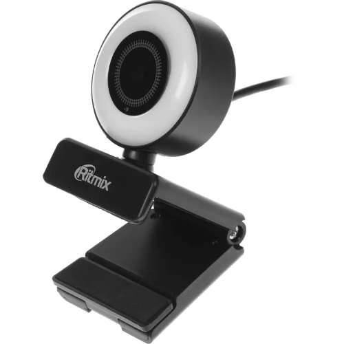 Веб-камера Ritmix RVC-250 2592x1944, 30 кадр/с, USB Type-A, микрофон, автоматическая фокусировка, универсальное крепление