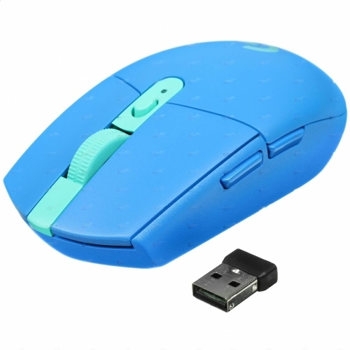 Мышь беспроводная Logitech G304 Lightspeed синий, 12000 dpi, радиоканал, USB, кнопки - 6