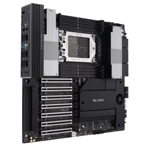 Материнская плата ASUS Pro WS WRX90E-SAGE SE, sTR5, AMD WRX90, 8xDDR5, 4xSATA, 4xM.2, 6xPCI-E 5.0 x16, 1xPCI-E 5.0 x8, 1xVGA, 2xMiniDP, 3x 10Gb LAN, 6xUSB-A 3.2 Gen 2, 1xUSB-A 2.0, 2xUSB-C USB4, 2x3.5 мм, 5.1, SSI EEB
