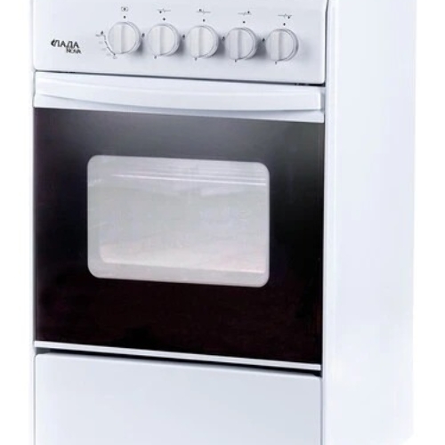 Плита газовая Лада Nova RG 24040 W белый, конфорок 4 газовых, духовка 50 л, 50 см x 85 см x 60 см