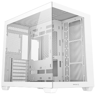 Компьютерный корпус Deepcool CG530 WH белый без БП ATX 2x120мм 2x140мм 2xUSB2.0 1xUSB3.0 audio bott PSU