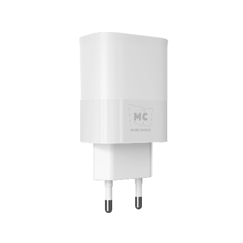 Сетевое зарядное устройство MORE CHOICE (4620202553423) NC09m 1USB 3.0A QC3.0 15W, белый