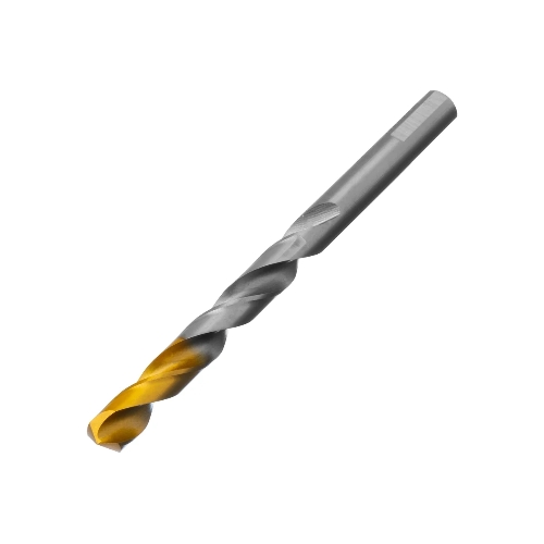 Сверло спиральное по металлу Denzel 10 x 133 мм, Р6М5, Golden Tip