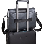 Сумка-мессенджер Piquadro Urban CA6802UB00/GRN с отделением для ноутбука 14" серая/черная натур.кожа