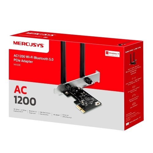 Wi-Fi Bluetooth PCI Адаптер Mercusys AC1200 Dual-Band Wi-Fi Bluetooth PCI Express Adapter