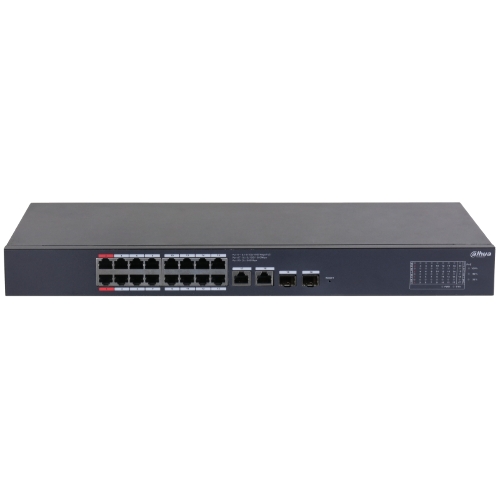 Коммутатор Dahua DH-CS4220-16GT-190, 2×1 Гбит/с + 2×1 Гбит/с Combo, управляемый