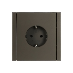 Розетка СП FORTE&PIANO FP315 16А с заземл. защ. шторки винт. крепл. сер. IEK FP-R14-16-K03