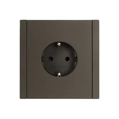 Розетка СП FORTE&PIANO FP315 16А с заземл. защ. шторки винт. крепл. сер. IEK FP-R14-16-K03
