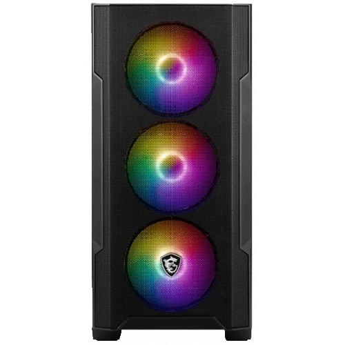 Компьютерный корпус MSI MAG FORGE M100R 1xUSB 3.0, 2xUSB 2.0, 4x120мм ARGB Fan, ARGB Control Board, Tempered Glass Window, Brown Box (932220)