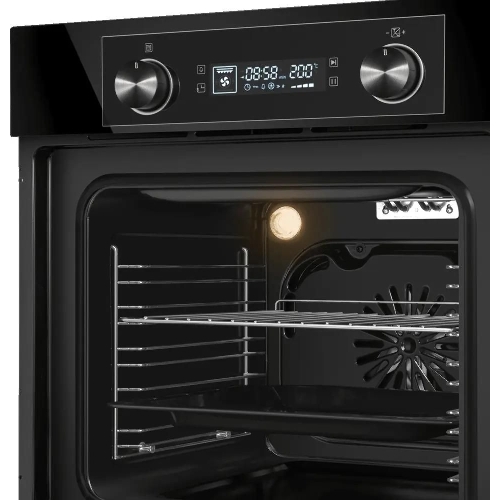 Шкаф духовой электрический Maunfeld AEOH60102B, 60л, дверца с 3 стеклами, черный