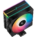Кулер для процессора DEEPCOOL AG400 BK ARGb V2 черный 120мм алюминий+медь 2100rpm 31.6db 4-pin 220W 154мм
