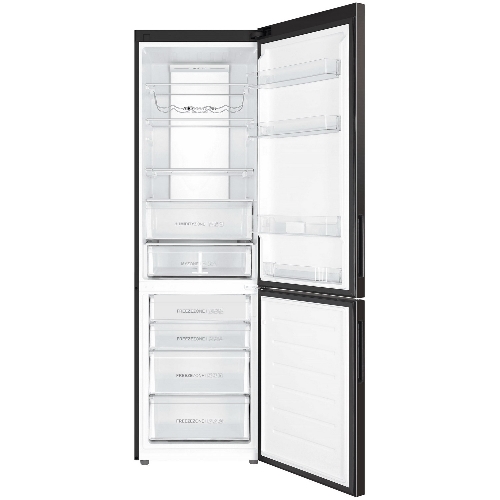 Холодильник Haier C4F740CDBGU1 графитовый двухкамерный 286/115л морозилка снизу, No Frost