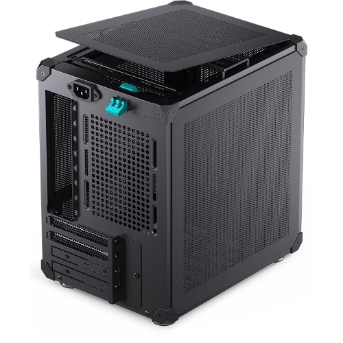 Компьютерный корпус JONSBO C6-ITX Black ITX без БП, боковая панель из закаленного стекла, mini-ITX, черный