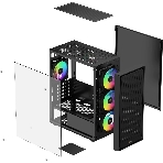 Компьютерный корпус Ocypus Gaммa C50 BK ARGb, MATX, USB 3.0*1+USB 2.0*2, FRONT 3x120мм ARGb, REAR 1x120мм ARGb