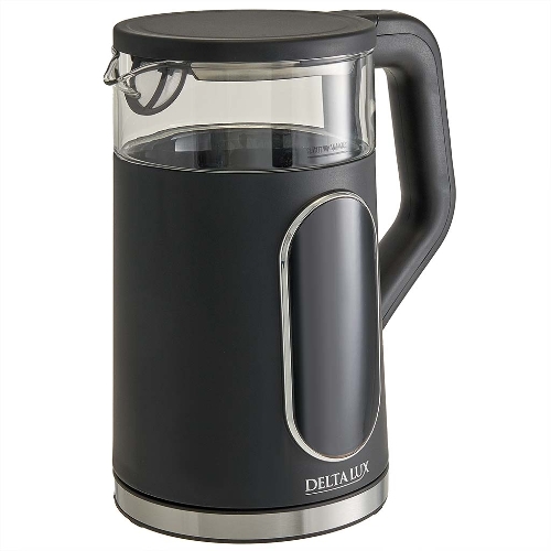 Чайник Delta Lux DE-1025 черный 2,2кВт, 1.7 л, LC