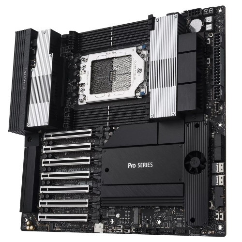 Материнская плата ASUS Pro WS WRX90E-SAGE SE, sTR5, AMD WRX90, 8xDDR5, 4xSATA, 4xM.2, 6xPCI-E 5.0 x16, 1xPCI-E 5.0 x8, 1xVGA, 2xMiniDP, 3x 10Gb LAN, 6xUSB-A 3.2 Gen 2, 1xUSB-A 2.0, 2xUSB-C USB4, 2x3.5 мм, 5.1, SSI EEB