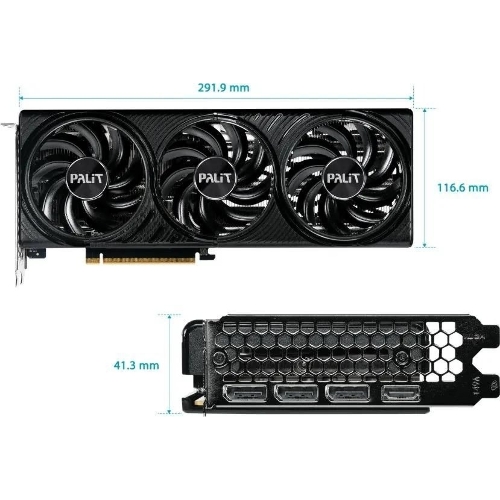 Видеокарта Palit PCI-E 5.0 RTX 5060Ti INFINITY 3 OC NVIDIA GeForce RTX 5060TI 16Gb 128bit GDDR7 2407/28000 HDMIx1 DPx3 HDCP Ret