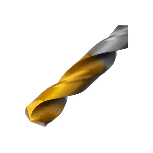 Сверло спиральное по металлу Denzel 10 x 133 мм, Р6М5, Golden Tip