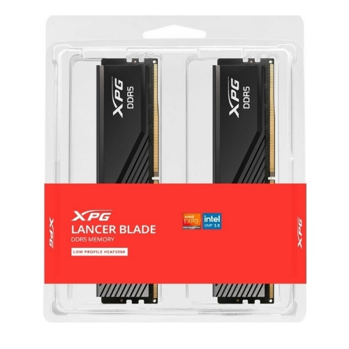 Оперативная память XPG Lancer Blade, DDR5, 32GB (2x16GB), 6400MHz, CL32, DIMM, с радиаторами, черный