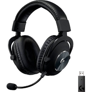 Гарнитура Logitech G PRO X чёрный, беспроводная, USB, подвижный микрофон, отсоединяемый кабель 2 м