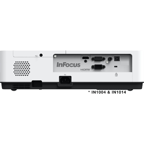 Проектор INFOCUS IN1049 3LCD, 5000 lm, WUXGA, 1.371.65:1, 50000:1, (Full 3D), 16W, 2хHDMI 1.4b, VGA in, CompositeIN, 3,5 мм audio IN, RCAx2 IN, USB-A, VGA out, 3,5 audio OUT, RS232, Mini USB B serv, RJ45, 3,3 кг
