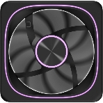 Вентилятор для корпуса Formula Air Fusion 1 BK Reverse ARGb 120х120x28 черный 4-pin 35.97дБ (упак.:1шт) (AIR FUSION 1 BK REVERSE) Ret