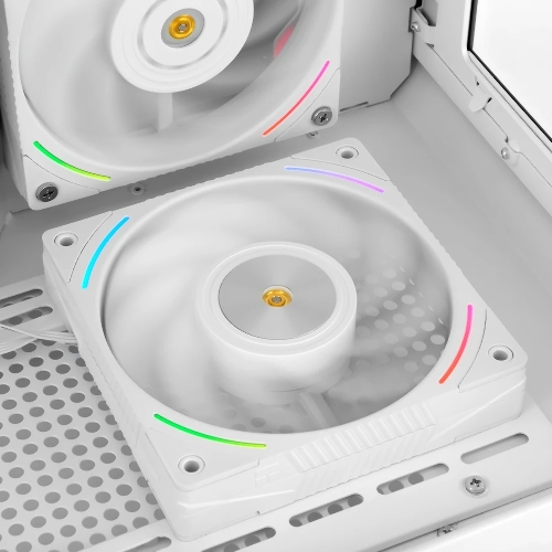 Кулер для корпуса Thermalright TL-K12RW Reverse (120x120x25mm, 4-pin PWM, ARGB, 69CFM, 27dBA, 2150RPM, White)