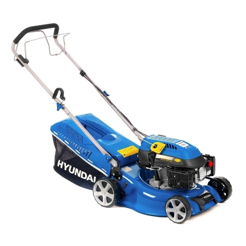 Бензиновая газонокосилка HYUNDAI L 4310S двигатель HYUNDAI ICV150,4-х такт, 3,5 л.с./149 см3, 43 см, 225-75 мм, 32 кг