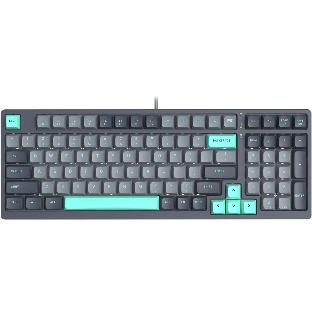 Клавиатура проводная A4Tech Fstyler FS300 механическая черный/серый USB for gamer LED (FS300 PANDA ROCK)