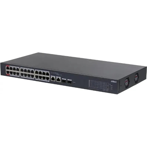 Коммутатор Dahua DH-CS4226-24ET-240, 2×1 Гбит/с + 2×1 Гбит/с Combo, управляемый