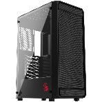 Компьютерный корпус Bloody BD-CC114 черный без БП ATX 8x120мм 1xUSB 2.0 1xUSB 3.0 audio bott PSU