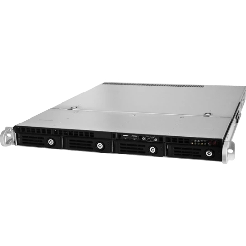 Серверный корпус Ablecom 1U chassis; Mini-ITX, Micro-ATX, ATX MBs; 4 x 3.5'' hsb; 2 x USB; 1 x COM port (Front); 1 x FH expantion slot; 600W (1+1) (80 Plus Platinum); no rails