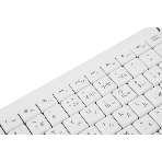 Клавиатура беспроводная A4Tech Fstyler FBK11 USB, Bluetooth/Радиоканал, белый/серый