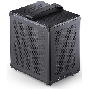 Компьютерный корпус JONSBO C6-ITX Black ITX без БП, боковая панель из закаленного стекла, mini-ITX, черный