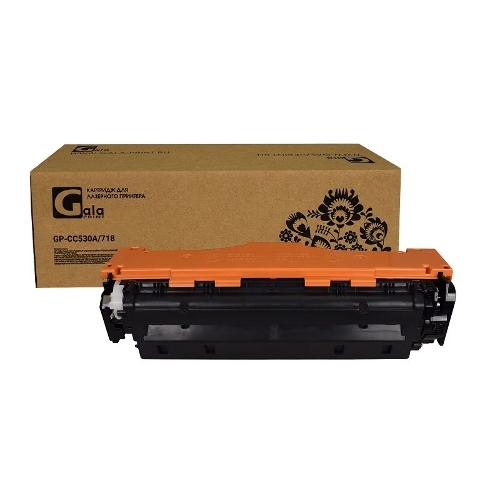Картридж лазерный GalaPrint GP-CC530A/718 черный (3500 стр) для HP CLJ CP2025n/CP2025dn/CP2025x/CM2320n/CM2320nf/CM2320fxi/Canon LBP-7200C/7210CDN/MF8350CDN