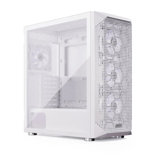 Компьютерный корпус ABR Quantum белый (1хUSB Type-C, 2хUSB 2.0, HD Audio, 4xRGb Fan, ATX, E-ATX)