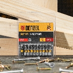 Набор бит Denzel PH1х25, сталь S2, шестигранный профиль, 10 шт.