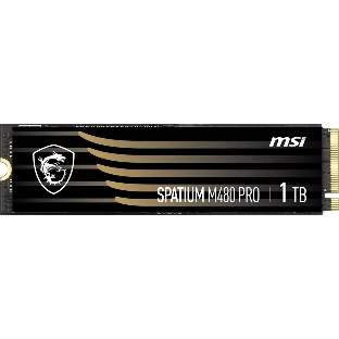 Накопитель SSD MSI SPATIUM M480 PRO, 1000Gb, M.2 2280, PCIe 4.0 x4, NVMe, R/W 7400/6000