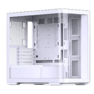 Корпус без блока питания JONSBO D300, Mini-Tower, TG, no fan, 2xUSB-A 3.2 + 1xUSB-C 3.2, mATX, mITX White