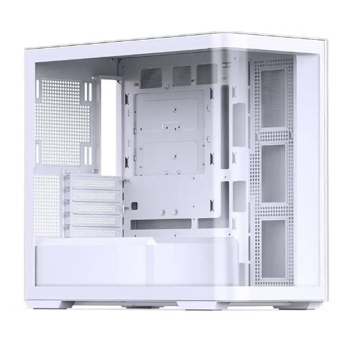 Корпус без блока питания JONSBO D300, Mini-Tower, TG, no fan, 2xUSB-A 3.2 + 1xUSB-C 3.2, mATX, mITX White