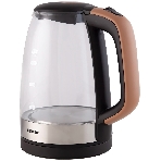 Чайник электрический Centek CT-0065 Beige стекло, 1.7 л 2200 Вт, LED-подсветка, мерная шкала, защита от вкл б/воды