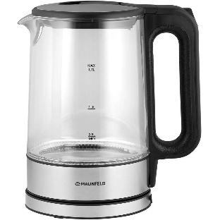 Чайник электрический Maunfeld MGK-612BK, 1.7л, стекло/металл