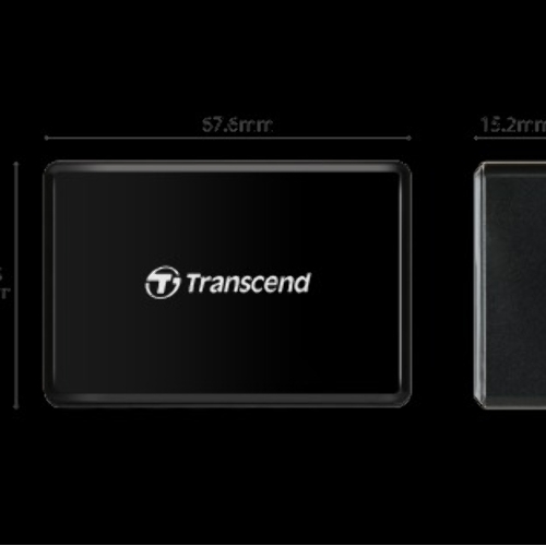 Кард-ридер Transcend RDF8/черный/SDXC,SDHC,microSDXC,microSDHC,CompactFlash,CompactFlash/USB 3.0/пластик