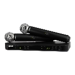Микрофонная система SHURE BLX288E/SM58-M17 беспроводная, двухканальная, с двумя ручными передатчиками SM58. Частота UHF 662-686 МГц