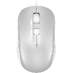 Мышь проводная A4Tech Fstyler FM26 серебристый/белый, 1600 dpi, USB, кнопки - 4
